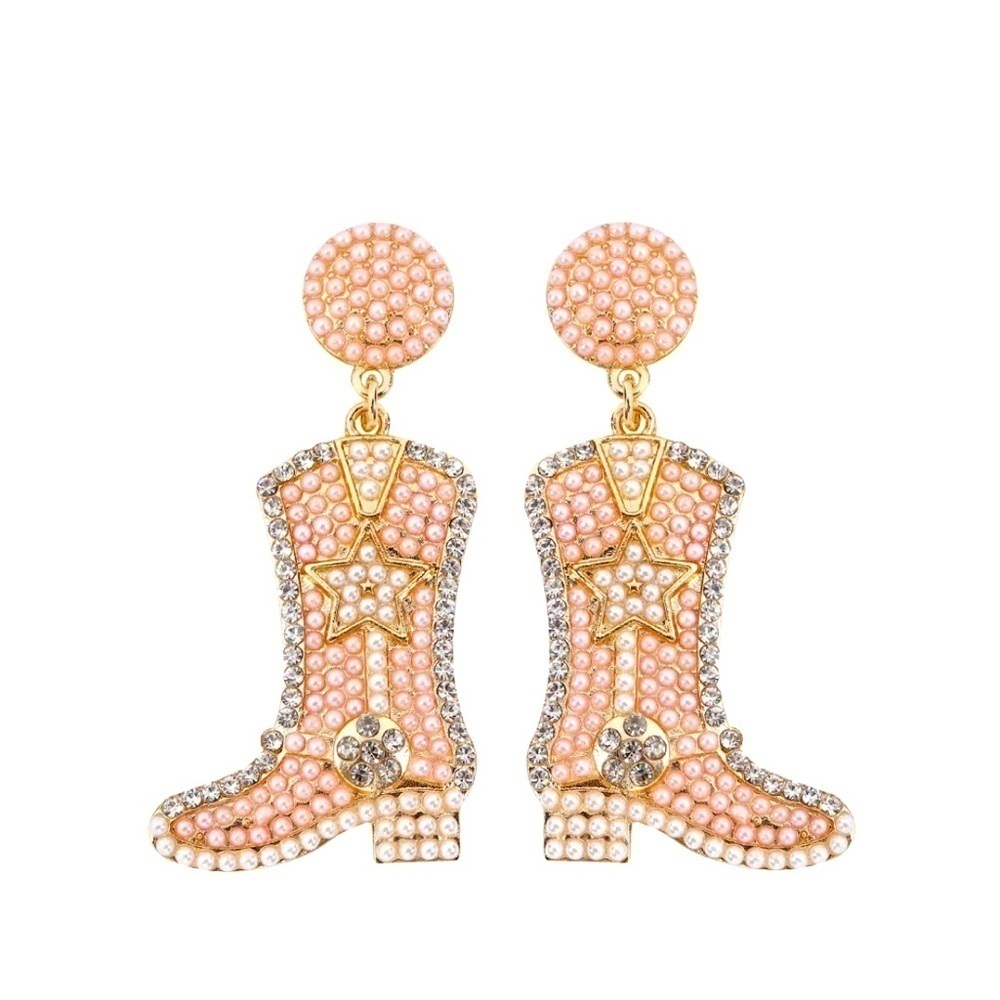 Beaded Cowgirl Earrings